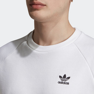 阿迪达斯官网adidas三叶草ESSENTIAL CREW 男装运动套头衫ED6208 FQ3347 白/黑色/ED6208 L(参考身高:185~188CM)