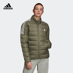 adidas 阿迪达斯 官网 adidas W ESS DOWN JKT女装冬季户外运动羽绒服GH4596 遗迹绿 S