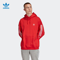 阿迪达斯官网 adidas 三叶草 TECH  HOODY 男装运动套头衫FM3800 亮粉红荧光 S(参考身高:173~178CM)