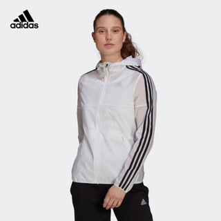 阿迪达斯官网 adidas W WB 女装春秋运动型格夹克外套GQ0564 白 A/S(160/84A)