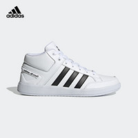 adidas 阿迪达斯 ALL COURT MID休闲网球文化中帮板鞋男女阿迪达斯轻运动 白色/黑色H02980 42