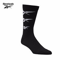 Reebok运动经典CL Repeat Vector  男女中筒袜 袜子 GKD99 FP7947_黑色 A版 19-20