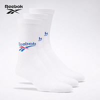 Reebok锐步运动经典男女袜CL FO Crew Sock 3P中筒袜 袜子FL8972 FL8972_白色 40-42