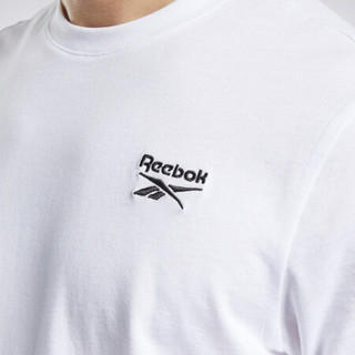 Reebok 锐步 CL F SMALL VECTOR TEE 中性运动T恤 GC9268 白色 XL