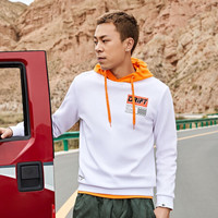 361°运动卫衣男士春季新款套头圆领长袖薄舒适常规休闲运动上衣男 552019804C 本白-9804 XL
