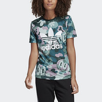 阿迪达斯官网 adidas 三叶草 TREFOIL TEE 女装运动短袖T恤 DV2672 多色 38(参考身高:169~172CM)