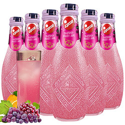 希腊进口哇尔塔Epsa混合果汁汽水果汁型碳酸饮料232ml*6瓶 玻璃瓶装饮品