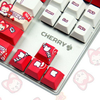 CHERRY 樱桃 MX 8.0 阿狸定制款 87键 有线机械键盘 白色 Cherry黑轴 单光