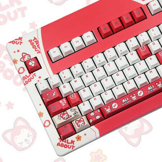 CHERRY 樱桃 G80-3000 阿狸定制款 104键 有线机械键盘 红色 Cherry青轴 无光
