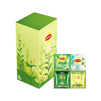立顿 Lipton 春茶组合 绿茶花果茶精选装 独立三角袋泡茶包 30包50g
