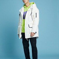 CONVERSE 匡威 男子 服装系列 OUTERWEAR 运动 长款羽绒服 10019988-A02 白色 S码