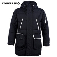 adidas 阿迪达斯 CONVERSE 匡威 男子 服装系列 OUTERWEAR 运动 长款羽绒服 10019988-A01 黑色 2XL码