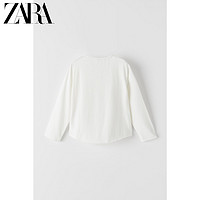 ZARA 新款 童装女童 心形装饰素色长袖T恤 00895113251