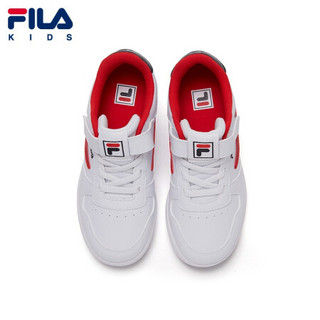 FILA KIDS斐乐儿童中大童2021年春季新款男童女童时尚童鞋休闲运动鞋 斐乐白-WT-男童 38码/内长24cm