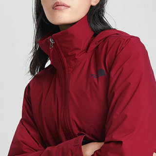 TheNorthFace北面三合一夹克女户外防水保暖上新|4NAI 05H/红色/黑色 XXL