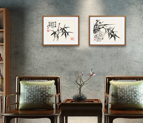 荣宝斋木版水印郑板桥《秃竹应需作钩竿》国画挂画23*29.5 宣纸多少钱