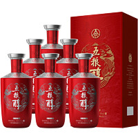 五粮醇 五粮液股份 五粮醇红装 浓香型高度白酒 50度500mL*6瓶整箱装 龙年送礼