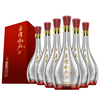 XUFU 叙府 柔雅叙府8 52%vol 兼香型白酒 500ml*6瓶 整箱装