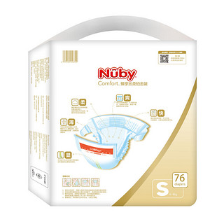 Nuby 努比 臻享丝柔系列 铂金装纸尿裤 S76片