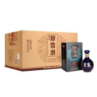 石花原浆酒60vol清香型白酒600ml6瓶整箱装
