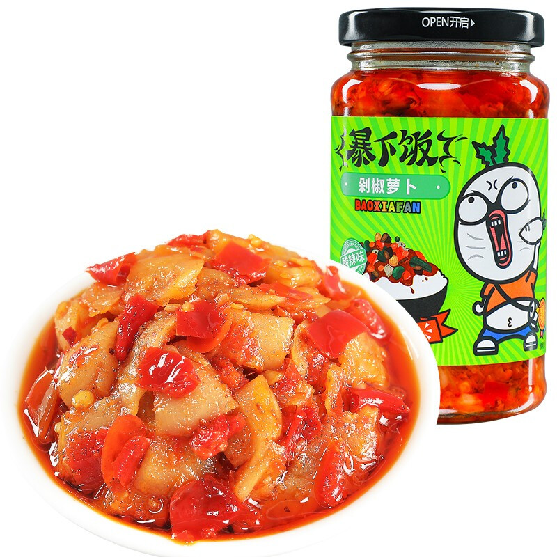 吉香居 暴下饭 剁椒萝卜酸辣味  250g