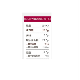 PhD 乳清蛋白棒 黑巧克力蔓越莓味 64g*6支