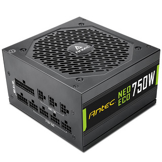 Antec 安钛克 NE750 金牌（90%）全模组ATX电源 750W 黑色