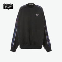 Onitsuka Tiger鬼塚虎新款男女同款套头卫衣百搭休闲卫衣 2183A604-001 黑色 M