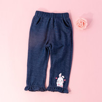Bornbay 贝贝怡  女童荷叶边长裤