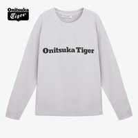 Onitsuka Tiger鬼塚虎圆领男士卫衣 纯棉运动卫衣女2183A831-700 灰色 M