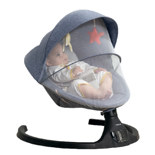 babycare 8559 婴儿摇椅 轻奢安睡款 格里蓝
