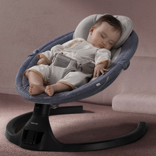 babycare 8559 婴儿摇椅 轻奢安睡款 格里蓝