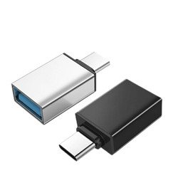 SANTIAOBA 叁條捌 Type-C转USB3.0转接头 OTG数据线 USB-C转换器华为小米安卓手机 TypeC转USB3.0黑色
