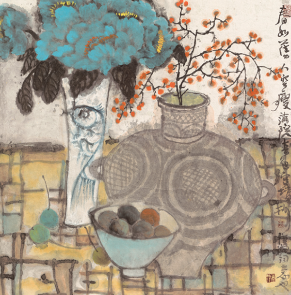 雅昌 袁野《春如旧》 88*88cm装饰画 油画布