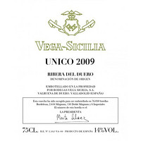 VEGA-SICILIA 贝加西西里亚酒庄 贝加西西里亚酒庄杜埃罗河岸丹魄干型红葡萄酒 2007年