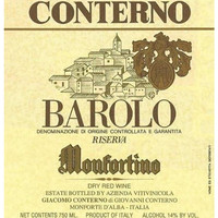 CONTERNO GIACOMO 孔特诺酒庄 孔特诺酒庄巴罗洛内比奥罗干型红葡萄酒 2010年