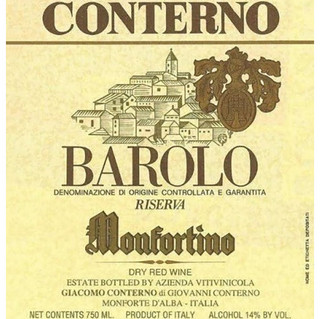 CONTERNO GIACOMO 孔特诺酒庄 孔特诺酒庄巴罗洛内比奥罗干型红葡萄酒 2010年