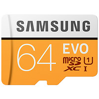 SAMSUNG 三星 存储卡 EVO黄色升级版 高速TF卡 64GB