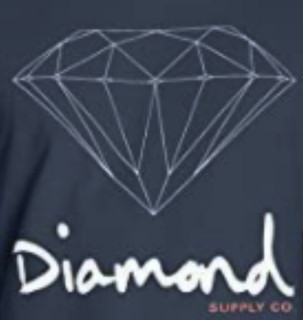 Diamond SUPPLY CO. OG Script Brilliant 男子运动T恤 蓝色 M