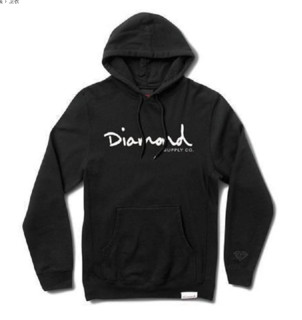 Diamond SUPPLY CO. Og Script 男子运动卫衣 黑色 L