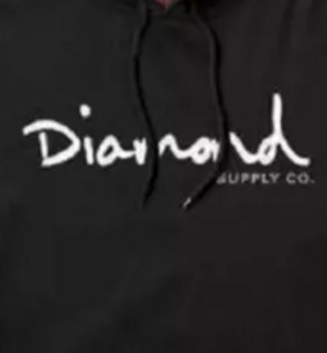 Diamond SUPPLY CO. Og Script 男子运动卫衣 黑色 L