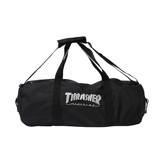 THRASHER Logo Duffel Bag 男子运动背包 THRABH004 黑色