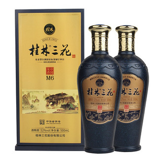 M6 52%vol 米香型白酒 500ml*2瓶 双支装