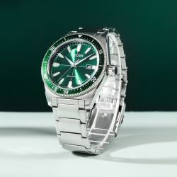 西铁城光动能绿水鬼钢带防水男士手表男表aw159870x