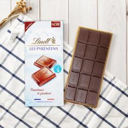 lindt瑞士莲比利牛斯冰山黑巧克力排块150g2盒