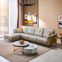 QuanU 全友 102599A 现代简约沙发 1+3+正向转 元气暖橘