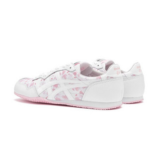 Onitsuka Tiger鬼塚虎2021樱花限定款女鞋时尚休闲鞋女SERRANO 1183B713 白色/樱花粉印花 37