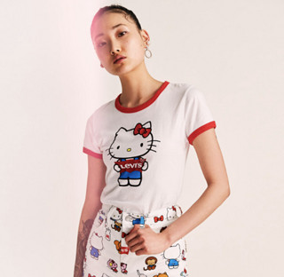 Levi's 李维斯 Hello Kitty联名系列 35793 女士短袖T恤