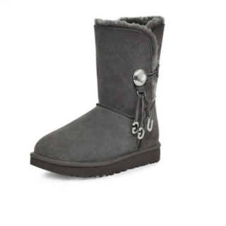 UGG 经典新奇系列 Bailey Button 女士中筒雪地靴 1114970