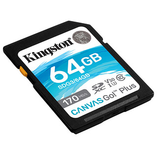 Kingston 金士顿 SDG3系列 SD存储卡 64GB（USH-I、V30、U3）